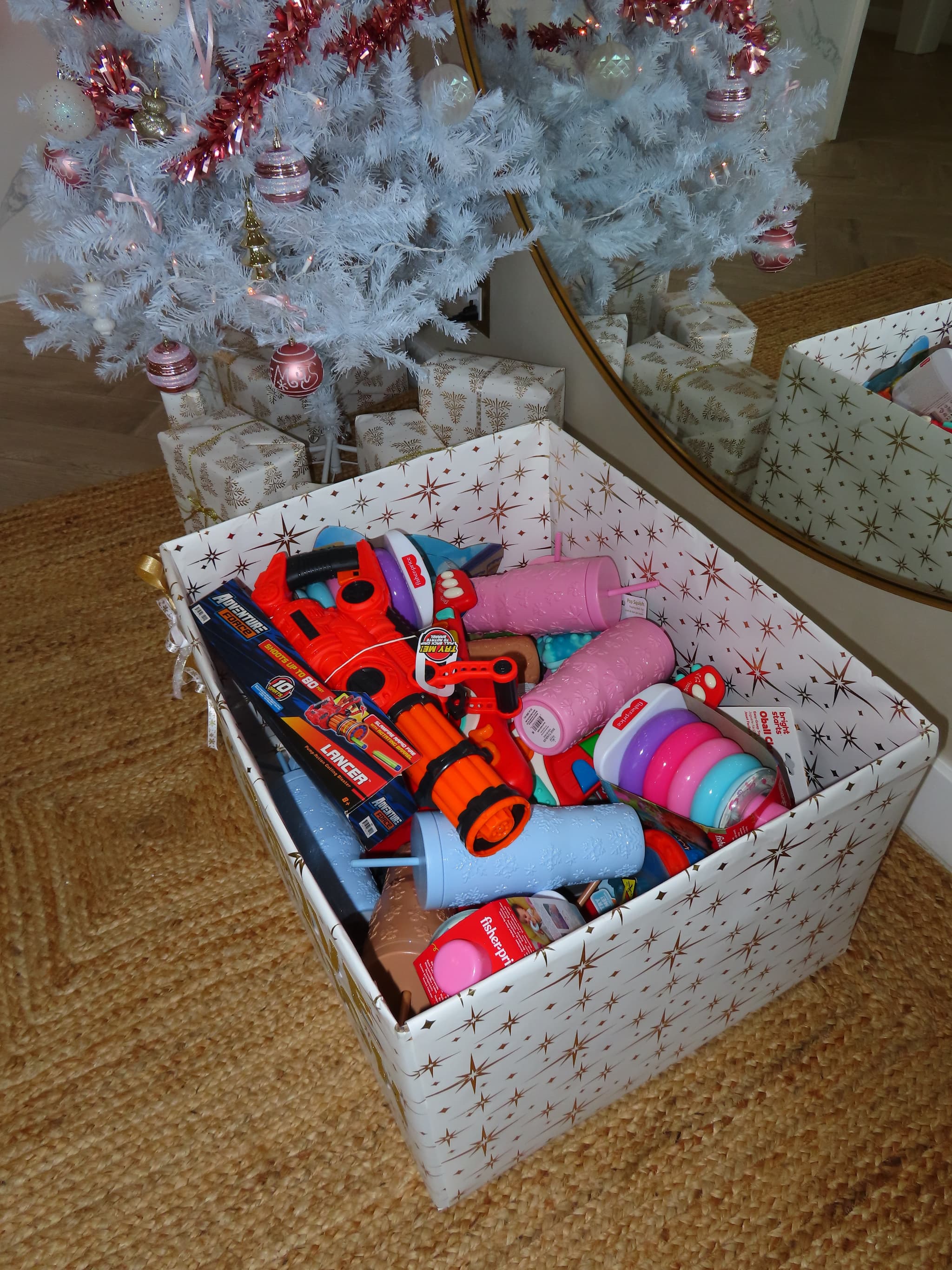 Volunteers interacting with community members during a donation event, demonstrating shared effort and collaboration